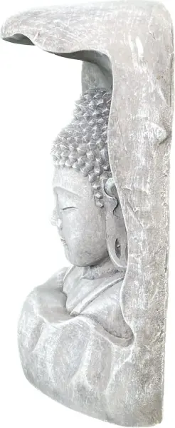 Artikelbild 6 des Artikels “Anwar - Buddha Büste, Relief im Baumstamm, 28,5 cm H | Steinguss “